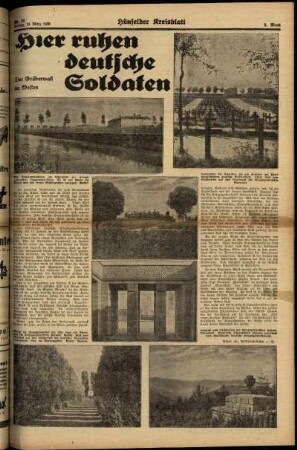Zweite Ausgabe vom Freitag, den 10. März 1939.