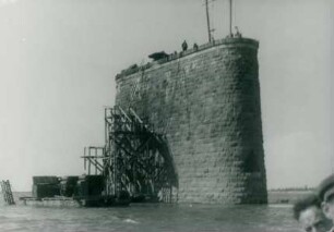 Dnjeprbrücke Tscherkassy, Sowjetunion, 1943-1944