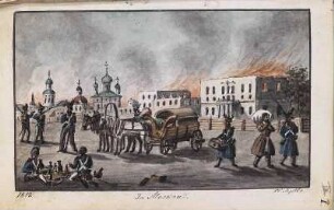 'In Moskau' Aquarell