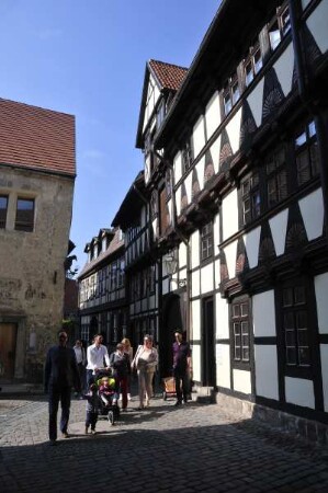 Quedlinburg - Gasse Hölle : In der Hölle, aufgenommen in Quedlinburg am 26. April 2014. Foto Uwe Gerig
