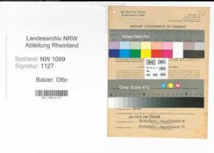 Entnazifizierung Otto Balzer , geb. 24.01.1891 ()