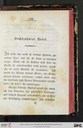 Sechszehnter Brief