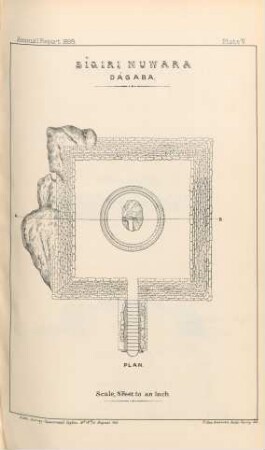 Plate V. Sîgiri Nuwara. Dágaba. Plan