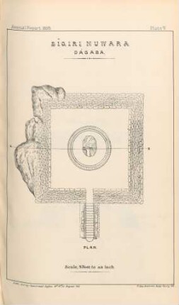 Plate V. Sîgiri Nuwara. Dágaba. Plan