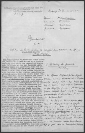 Westgartshausen mit Neuhaus (Waldtann): Pfarrbericht 1930