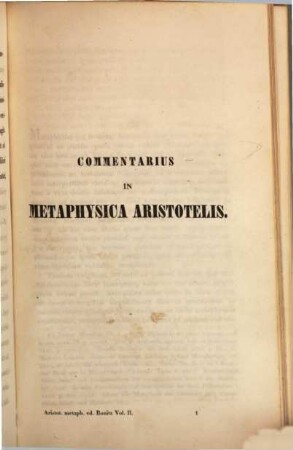 Aristotelis metaphysica, 2