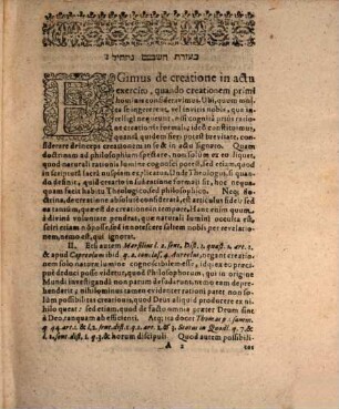 Disp. philos. de creatione in genere, 1