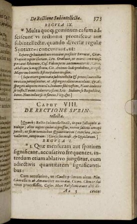 Caput VIII. De Rectione Subintellecta.