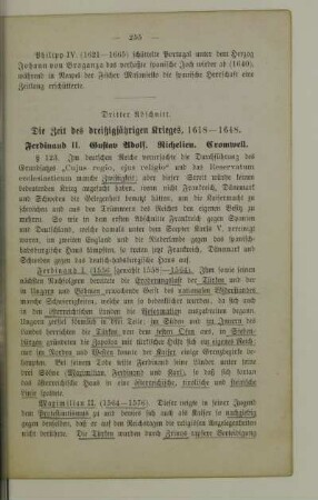 Dritter Abschnitt. Die Zeit des dreißigjährigen Krieges, 1618-1648