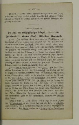 Dritter Abschnitt. Die Zeit des dreißigjährigen Krieges, 1618-1648