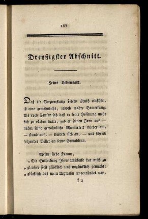 Dreyßigster Abschnitt.