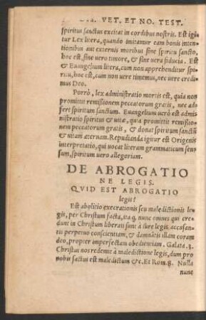 De Abrogatione Legis.