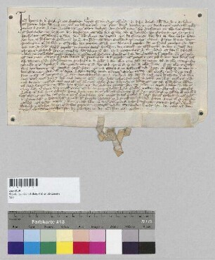 Heinrich Preisinger von Preysing verkauft dem Kloster Seligenthal und seiner Tante (Muhme) Anna Preisinger seine Eigenleute. S: Heinrich Preisinger von Preysing