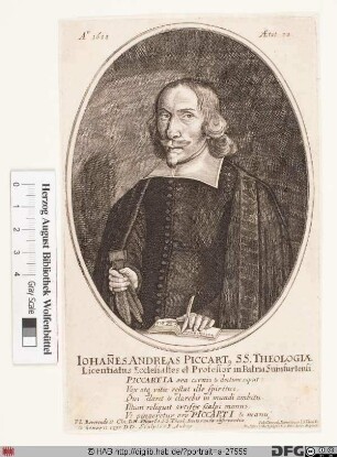 Bildnis Johann Andreas Piccart