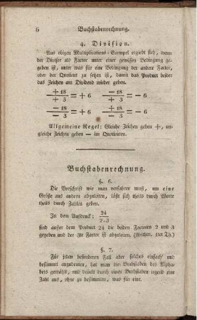 Buchstabenrechnung. Von den Gleichungen. Auflösungen der Gleichungen. Gleichungen mit mehreren unbekannten Größen. Verschiedene und unbestimmte Aufgaben.