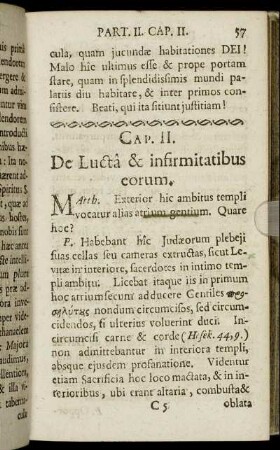 Cap. II. De Lucta & infirmitatibus eorum.