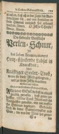 Die siebende Geistliche Perlen-Schnur