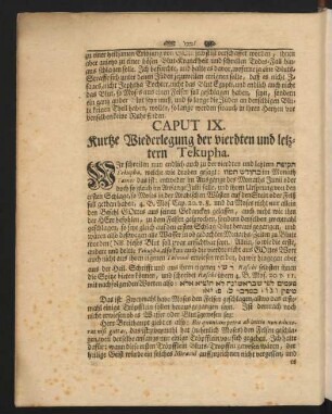 Caput IX. Kurtze Wiederlegung der vierdten und letzen Tekupha