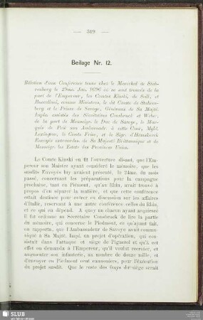 Beilage Nr. 12