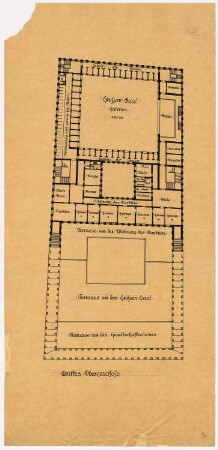 Haus der Freundschaft, Istanbul Vorprojekt 2: 3. OG (letzte Fassung)