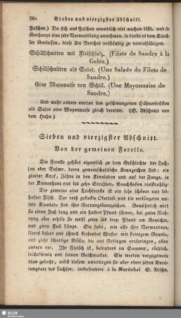 Sieben und vierzigster Abschnitt. Von der gemeinen Forelle
