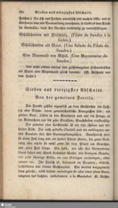 Sieben und vierzigster Abschnitt. Von der gemeinen Forelle
