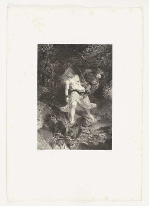 Diana die Jägerin, Tafel 79 aus: "Les artistes contemporains", Band 4, Paris 1849