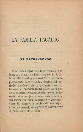 La familia Tagálog