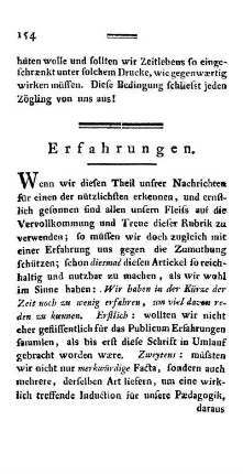 Erfahrungen