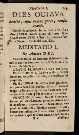 149-168, Dies Octava