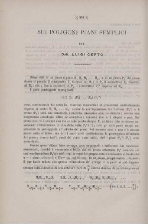 Sui poligoni piani semplici.