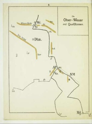 Die Ober-Weser mit Quellflüssen