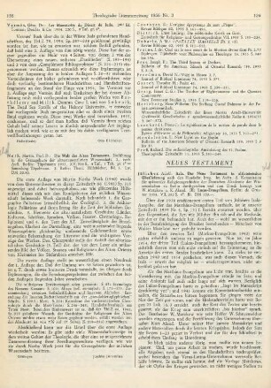 156-157 [Rezension] Jülicher, Adolf, Itala