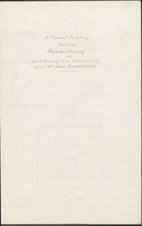 Specht, Adam Bau eines Wohnhauses