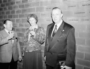 Neujahrsempfang in Kulturzentrum Pferdestall: Arno Pauls mit Bürgervorsteherin Ingeborg Reckling und Heinrich Schmitz