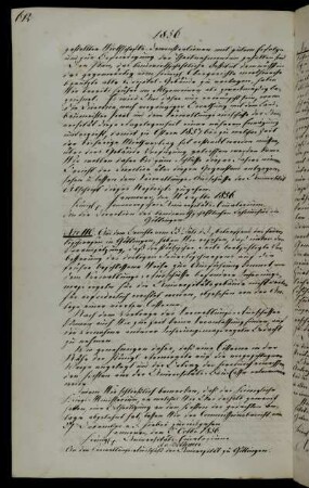 Bewilligung einer Cisterne in der Nähe der Sternwarte im Rahmen der Verbesserung des Feuerlöschwesens der Stadt Göttingen.