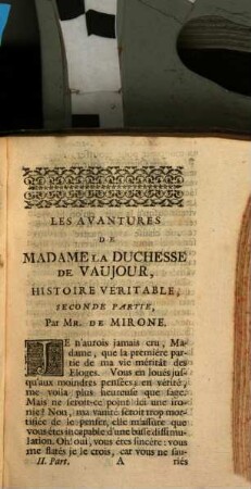 Les Avantures De Madame La Duchesse De Vaujour : Histoire Véritable. 2