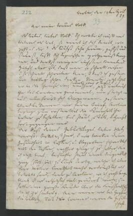Brief an Felix Mendelssohn Bartholdy, Rebecka Dirichlet und Abraham Mendelssohn Bartholdy : 14.04.1829
