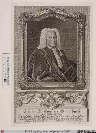 Bildnis Johann Christian von Winterbach (u. Schauenburg)