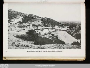 Die Straße Bengasi – Barce beim Aufstieg auf das Kalkgebirge