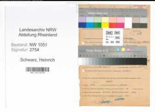 Entnazifizierung Heinrich Schwarz , geb. 18.03.1899 (Beamter)