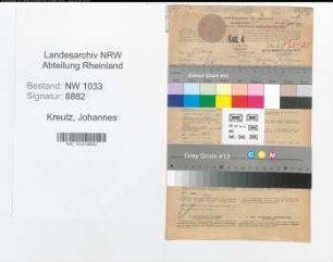 Entnazifizierung Johannes Kreutz , geb. 08.08.1891 (Polizeibeamter)