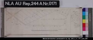 Lage von Erbpachtsgrundstücken der Domänenverwaltung in der Gemeinde EXTUM Zeichnung von Franzius Papier Format 43,5x14,6 M 1:3.000