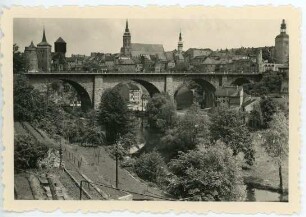 Bautzen. Blick auf die Friedensbrücke