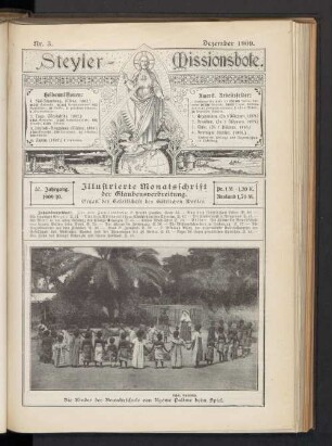 Nr. 3. Dezember 1909. 37. Jahrgang.