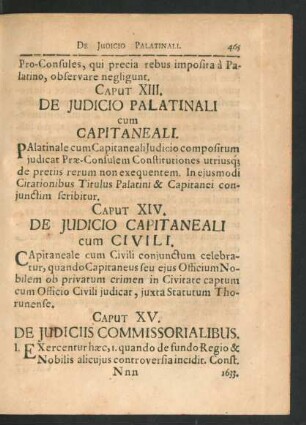 Caput XV. De Iudiciis Commissorialibus.