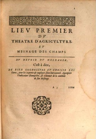 Le théatre d'agriculture