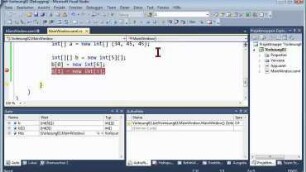 02A.1 mehrdimensionale Arrays in C#, jagged, rechteckig