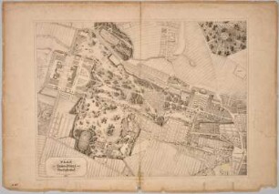 Plan von Sans-Souci und Charlottenhof