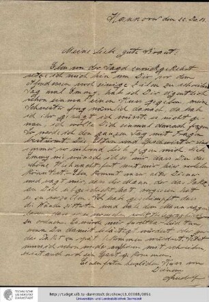 Brief vom 22.12.1903